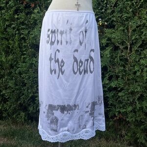 SPIRIT OF THE DEAD printed 1970s white slip